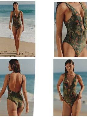 NWT Malai Misha Hoop Shimmer One-Piece Swimsuit from Anthropologie